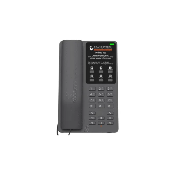 Grandstream GHP621W Wi-Fi Hotel IP Phone – 2 SIP Accounts, Wi-Fi 6 & 6 Programmable Keys