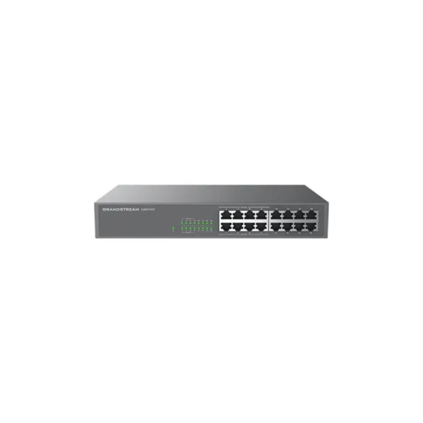 Grandstream GWN7702P 16-Port Gigabit Unmanaged PoE+ Network Switch – 8-Port PoE, 138W